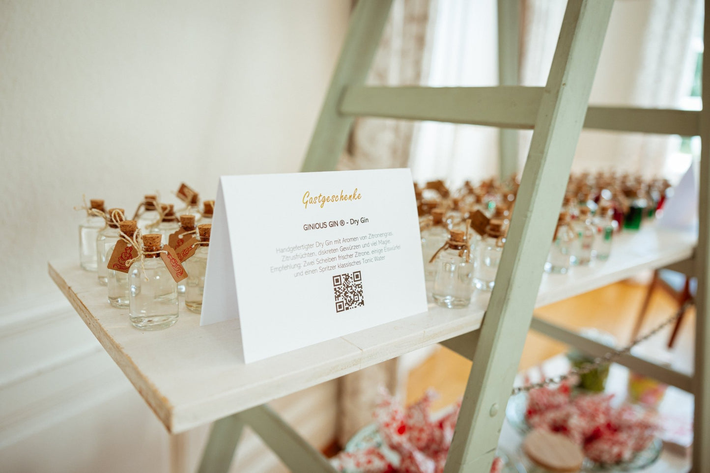 GINIOUS GIN ® (50 ml) Hochzeit / Gastgeschenk / Tischgeschenk / Giveaway - GINIOUS GIN